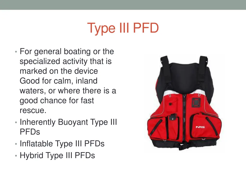 type iii pfd