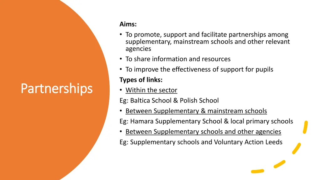 aims to promote support and facilitate