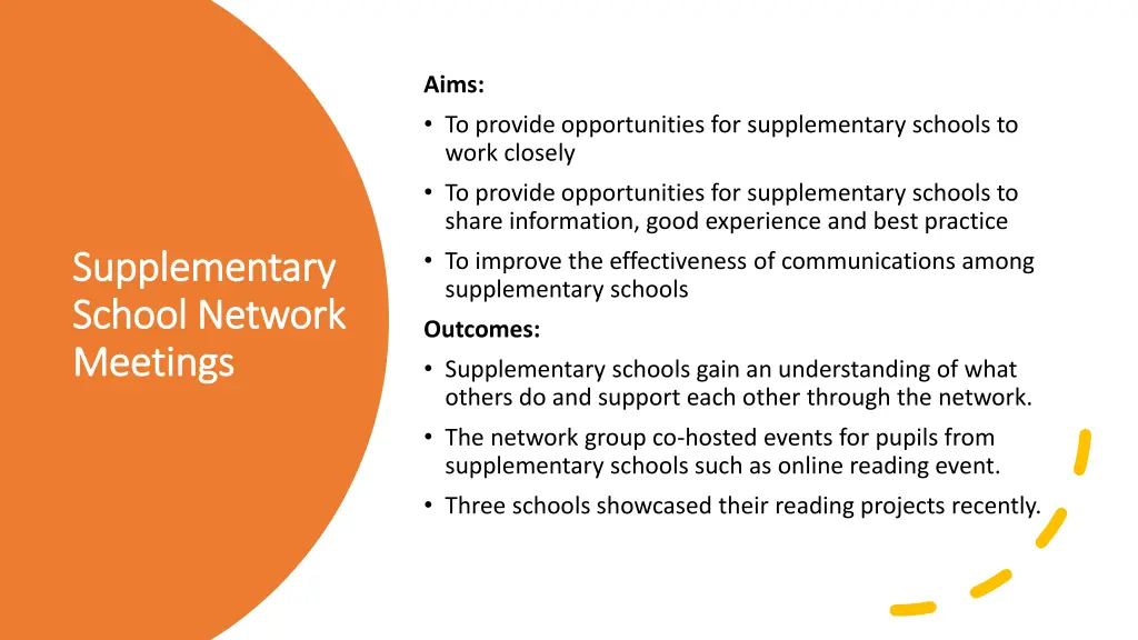 aims to provide opportunities for supplementary