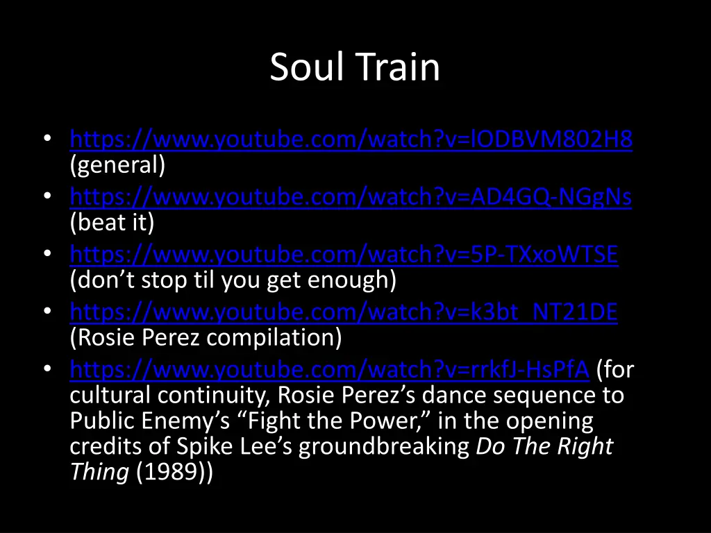 soul train