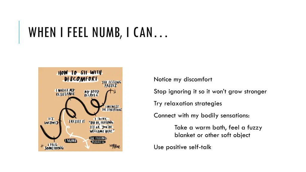 when i feel numb i can