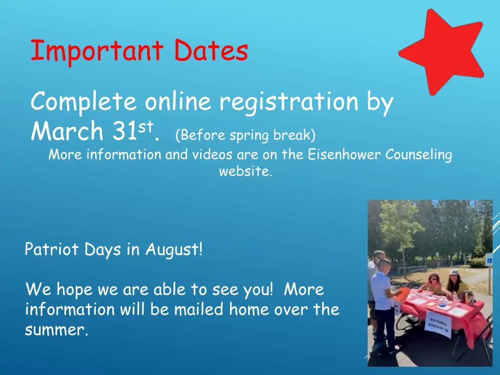 important dates