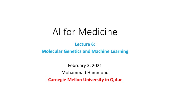 ai for medicine