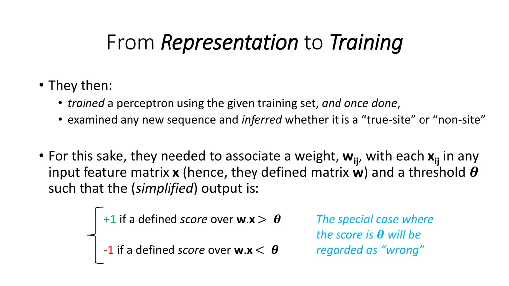 from representation representation to training 5