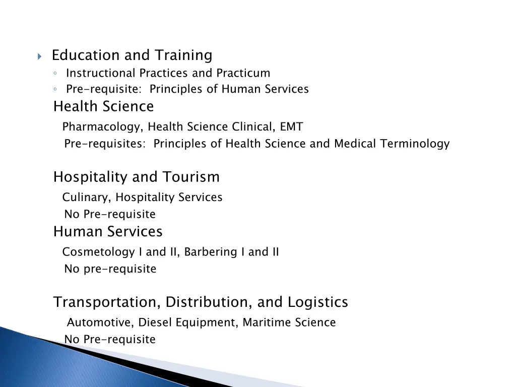education and training instructional practices