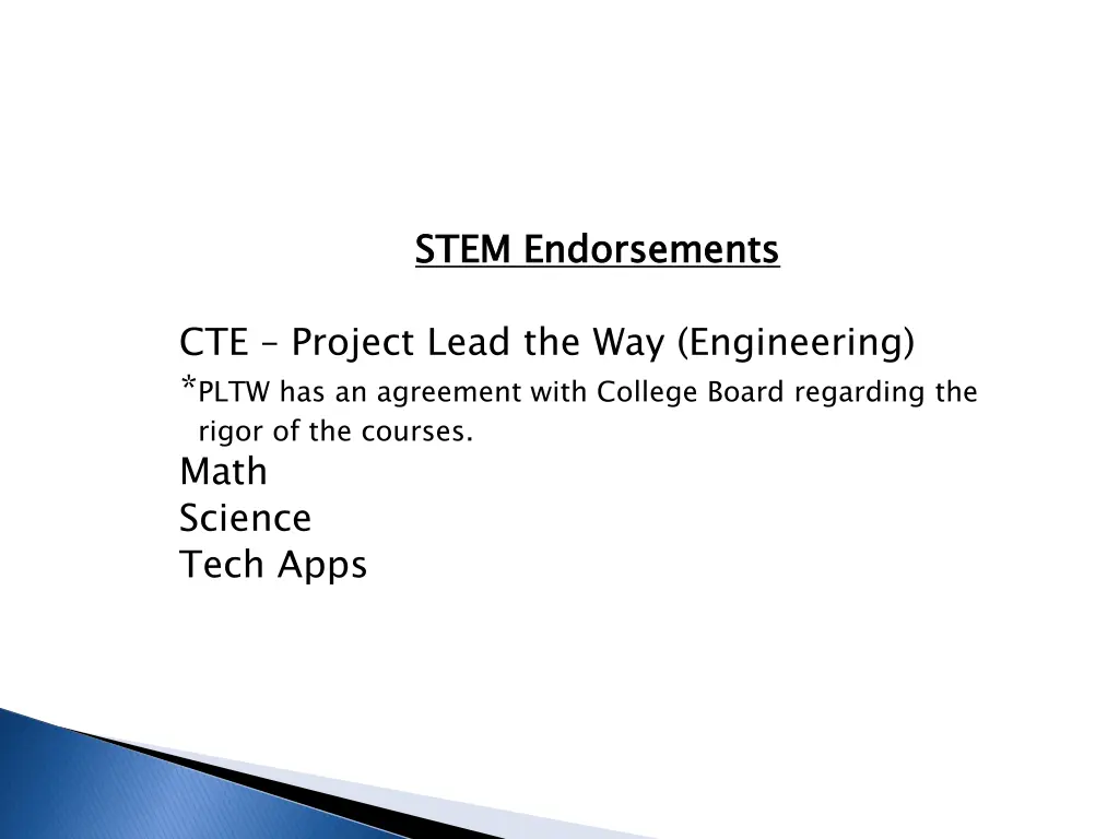 stem endorsements