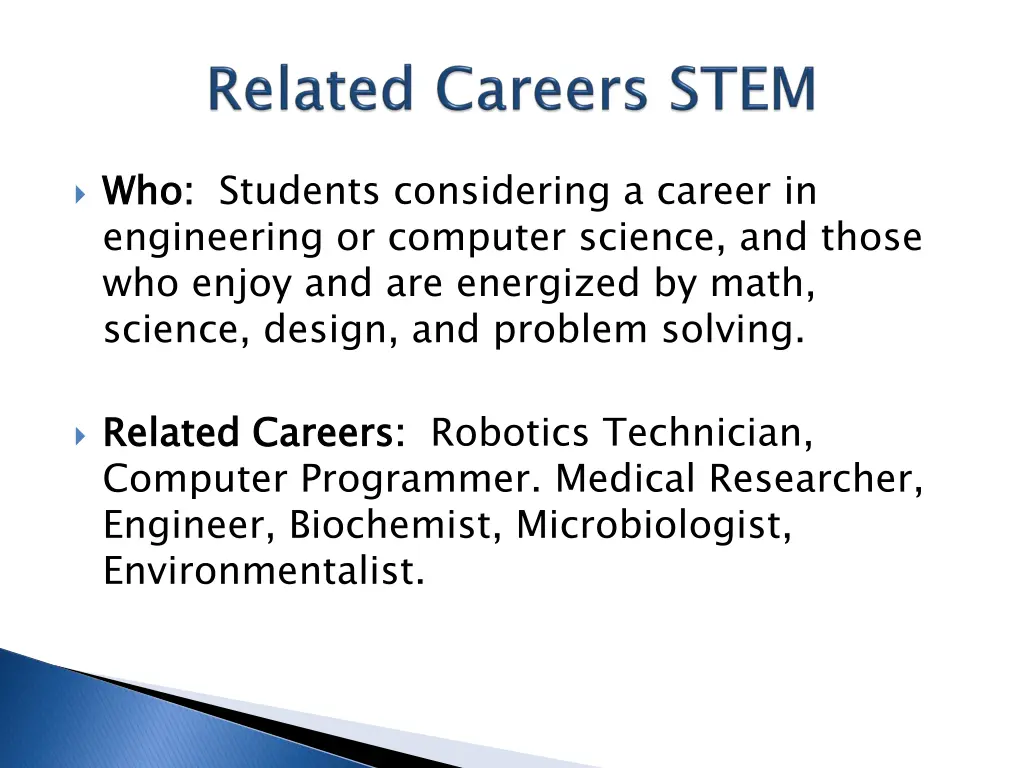 who engineering or computer science and those