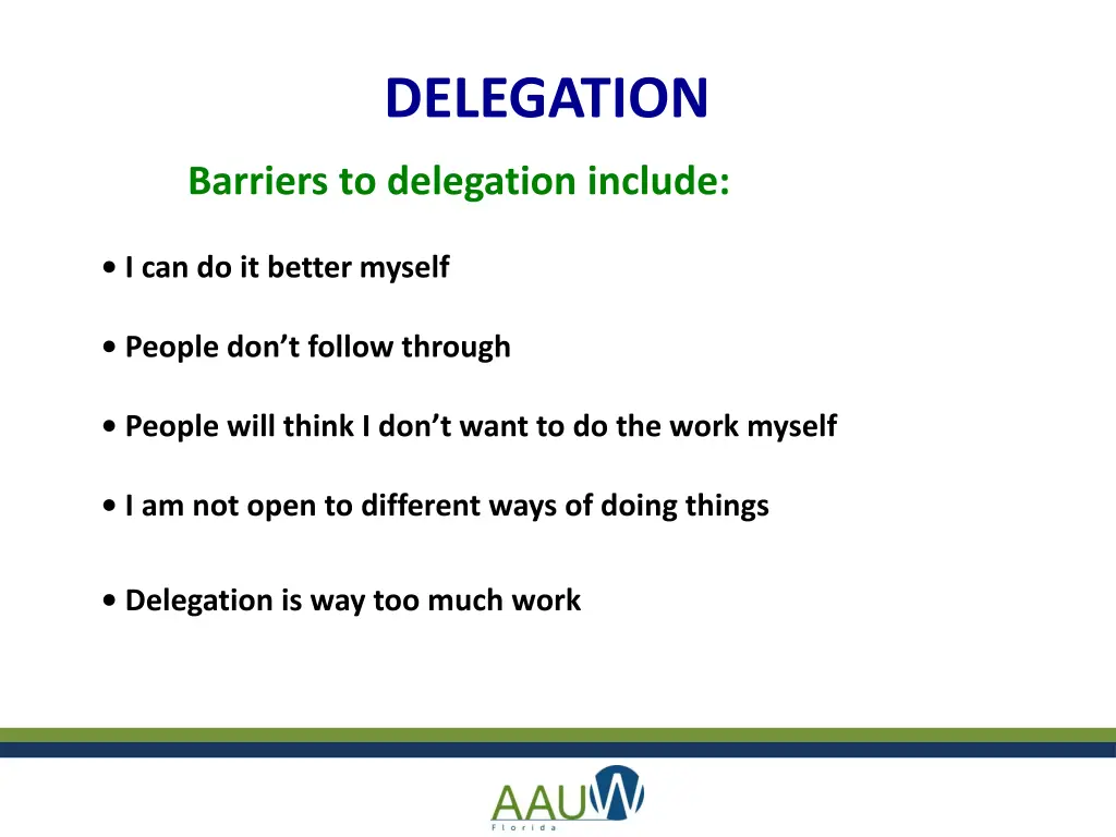 delegation