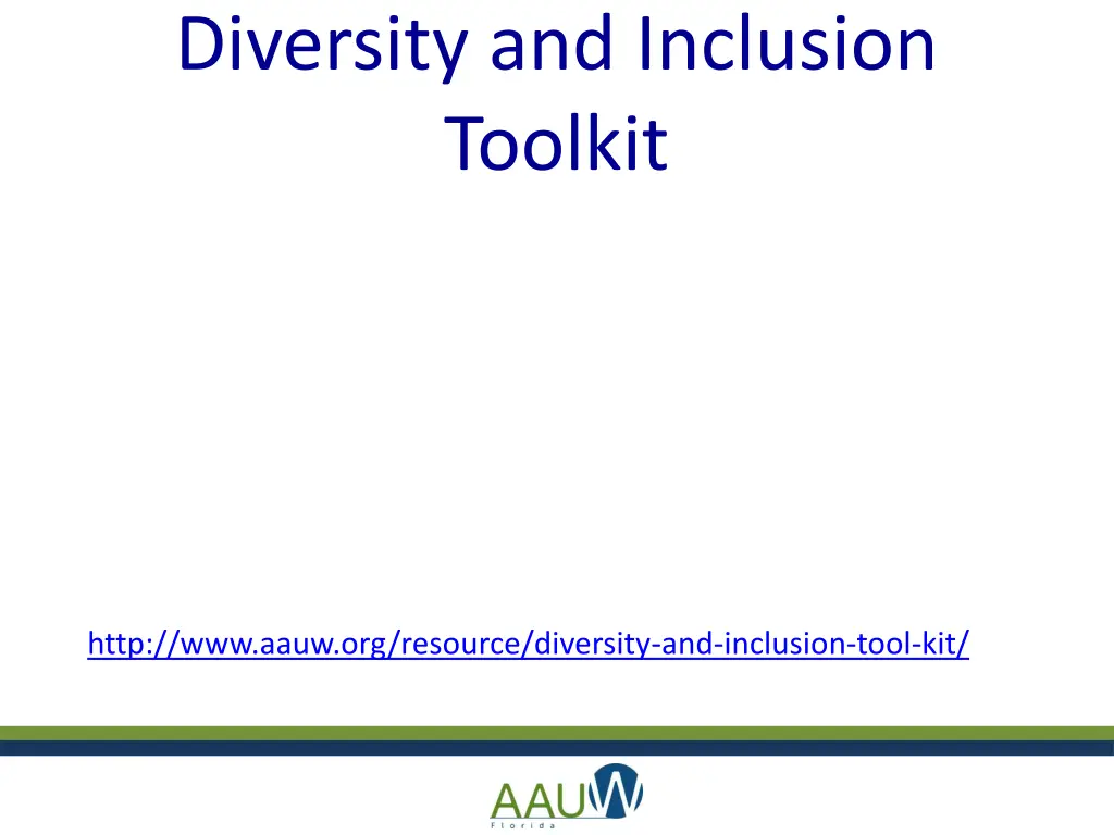 diversity and inclusion toolkit