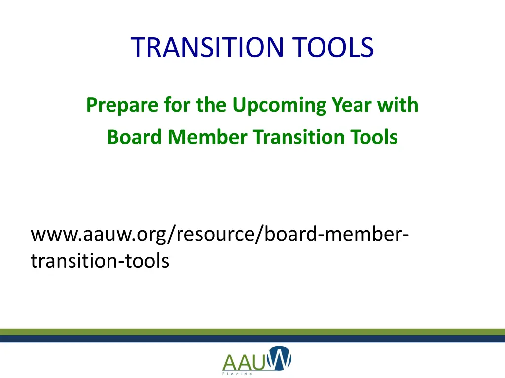 transition tools