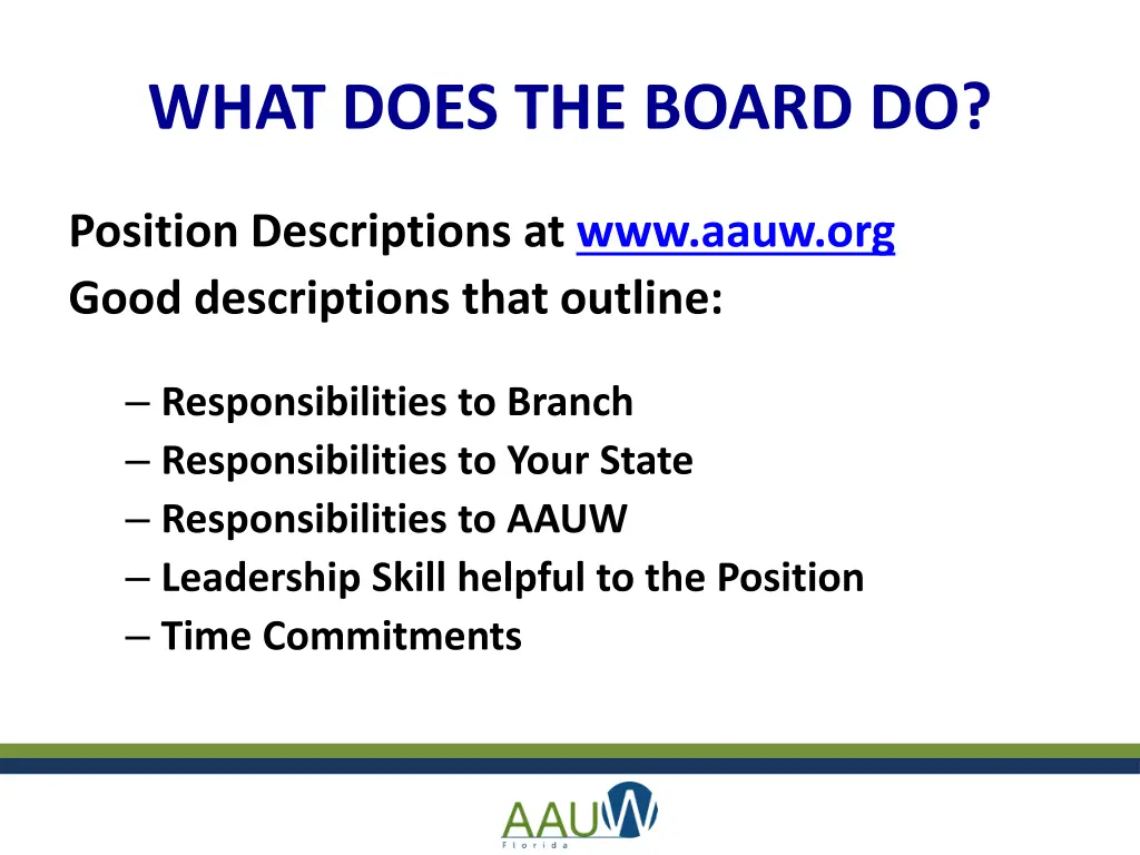what does the board do