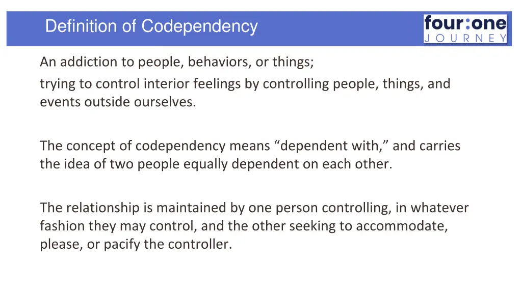 definition of codependency