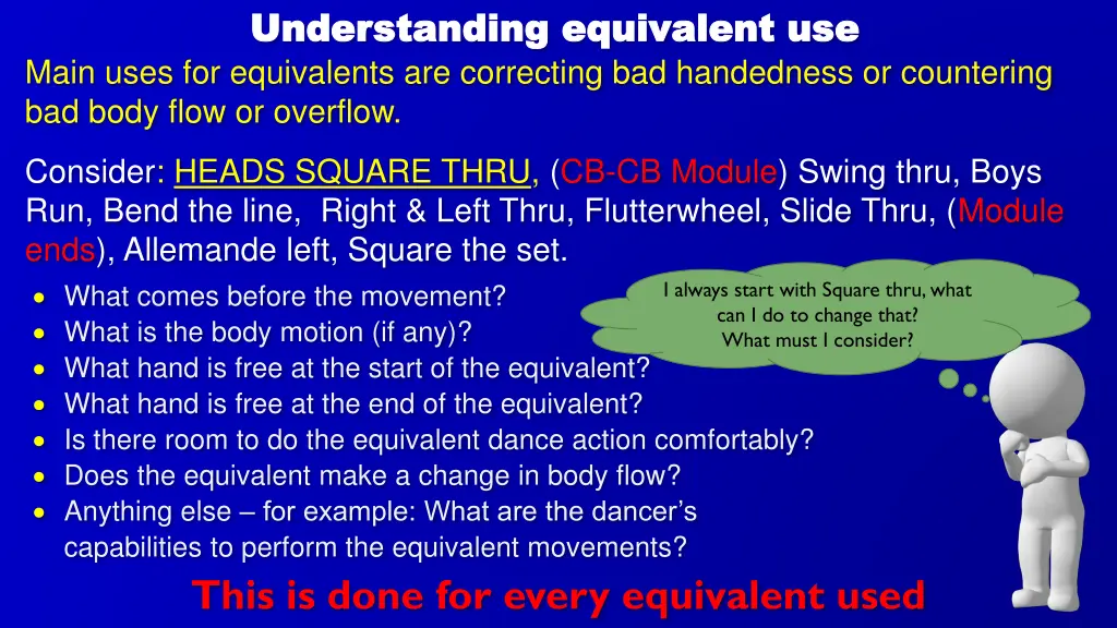 understanding equivalent use understanding