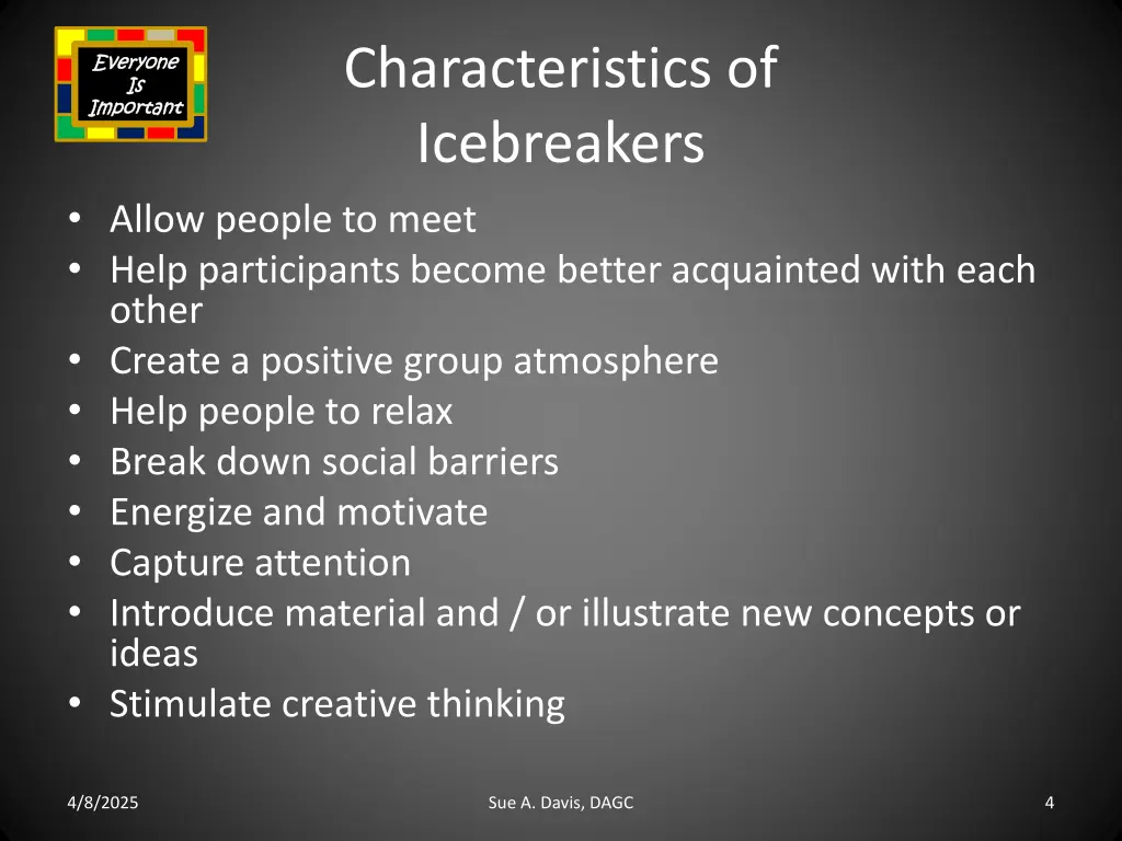 characteristics of icebreakers