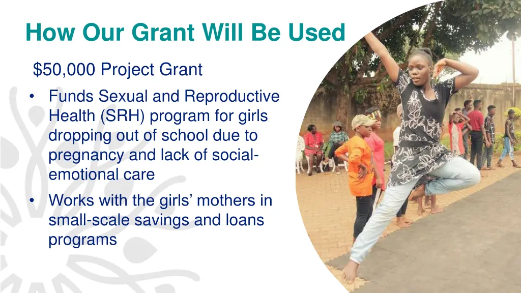 how our grant will be used