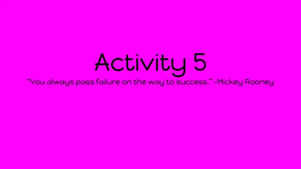 activity 5