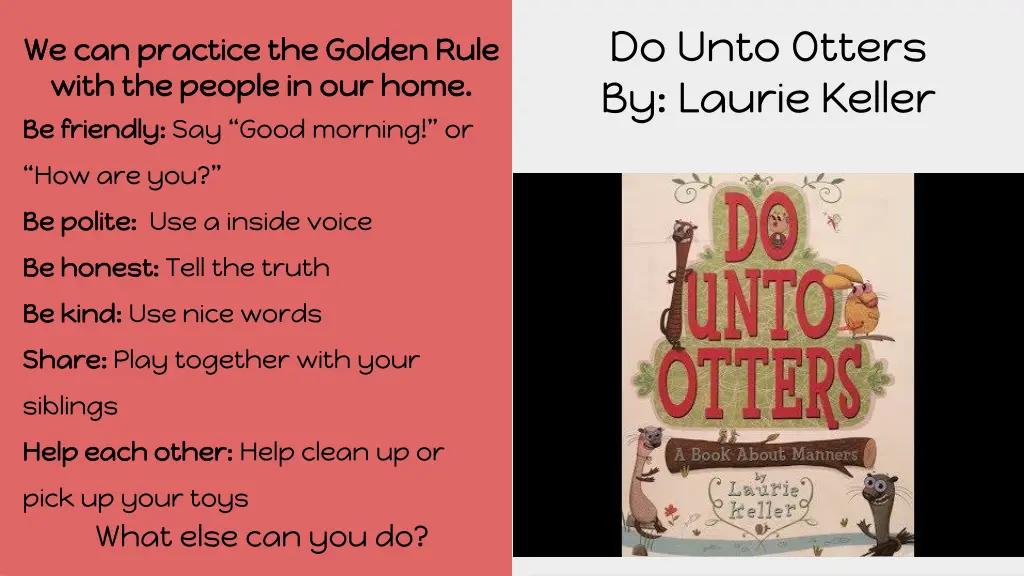 do unto otters by laurie keller