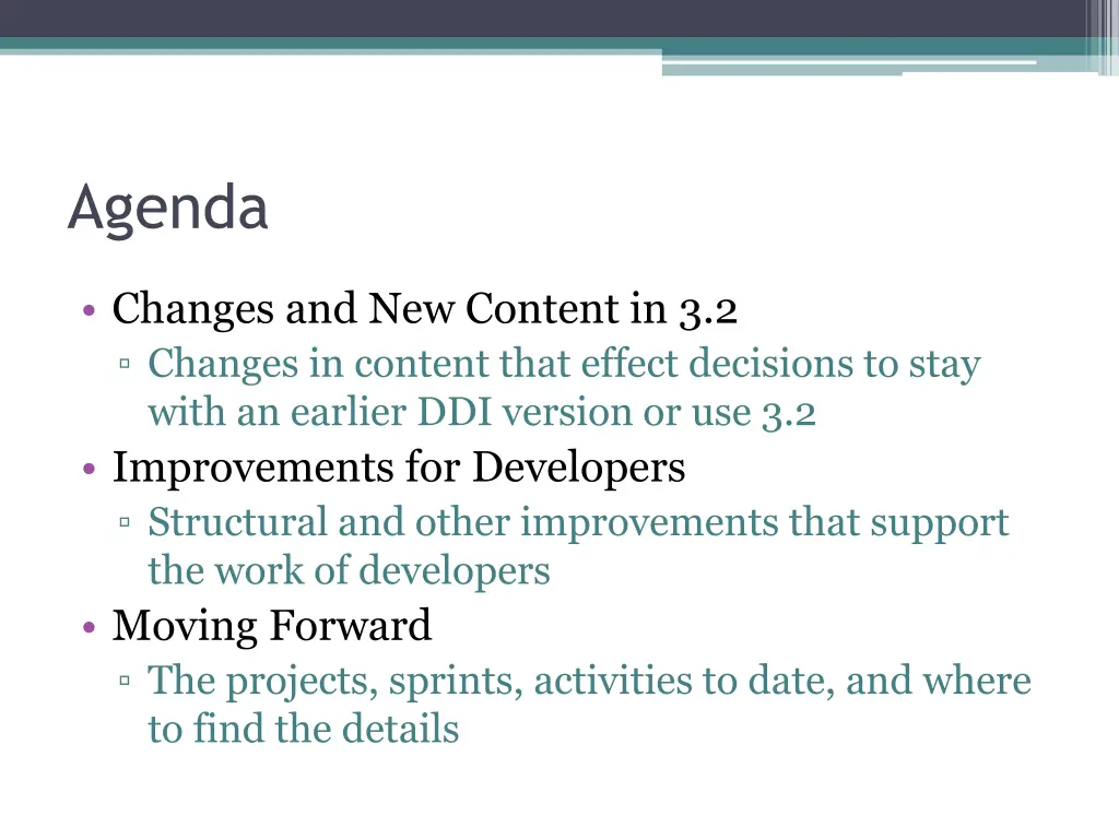 agenda