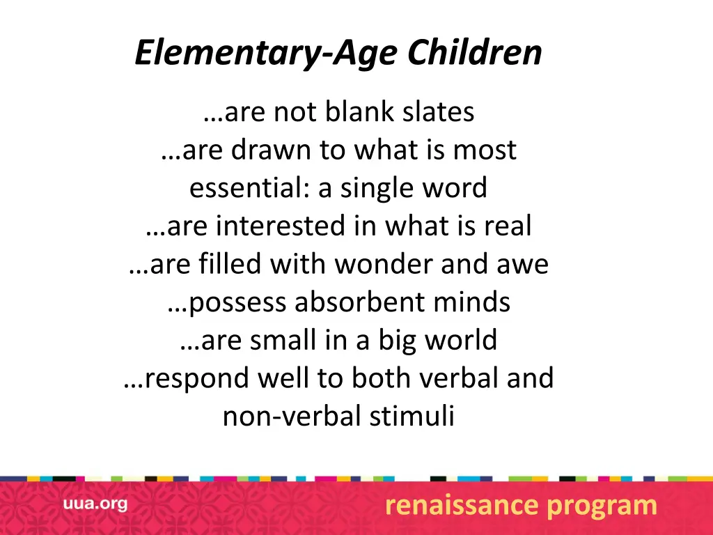 elementary age children