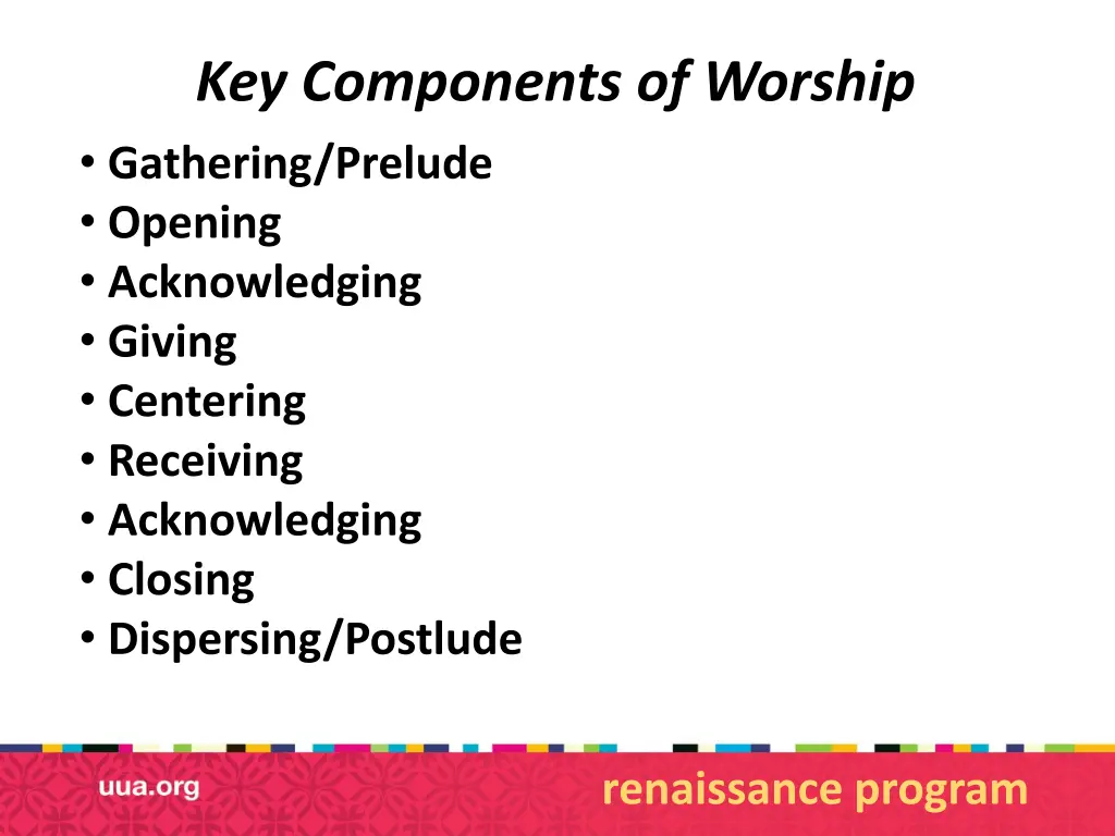 key components of worship gathering prelude