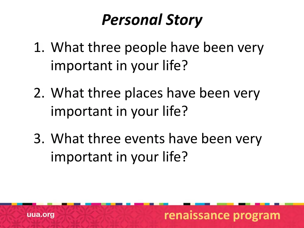 personal story