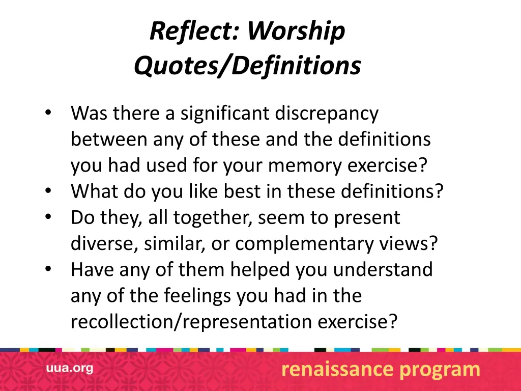 reflect worship quotes definitions