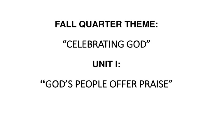 fall quarter theme