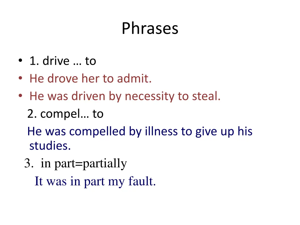 phrases