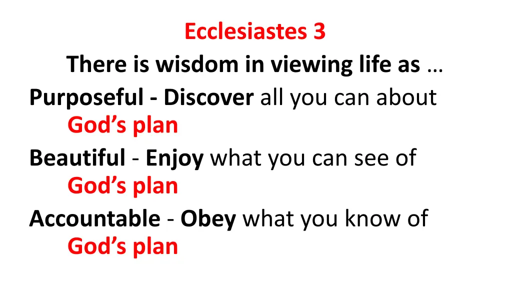 ecclesiastes 3