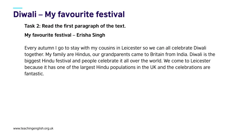 task 2 read the first paragraph of the text
