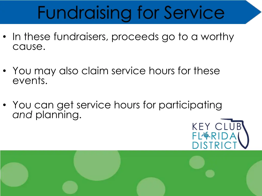 fundraising for service 1