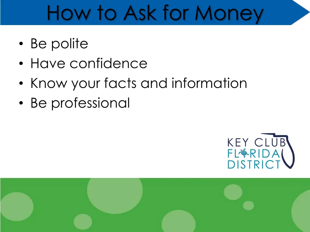 how to ask for money