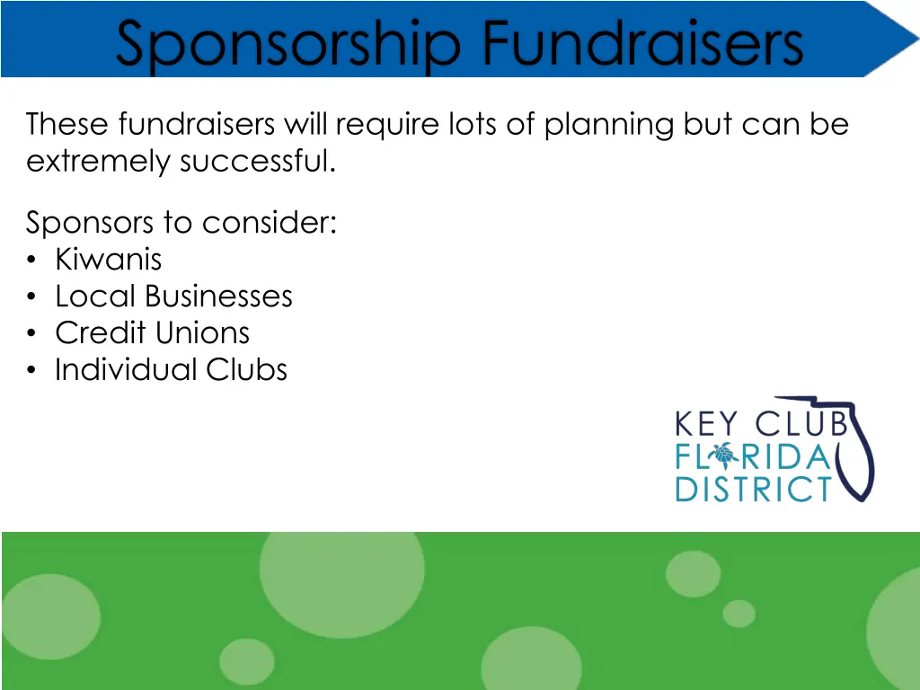 sponsorship fundraisers