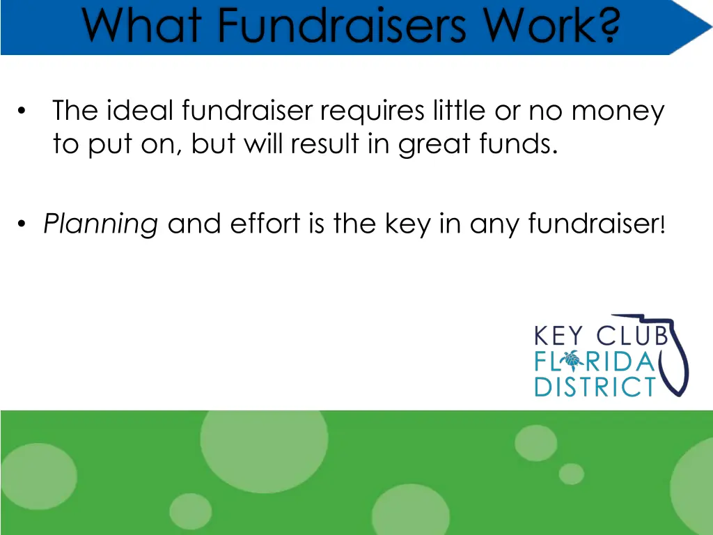 what fundraisers work