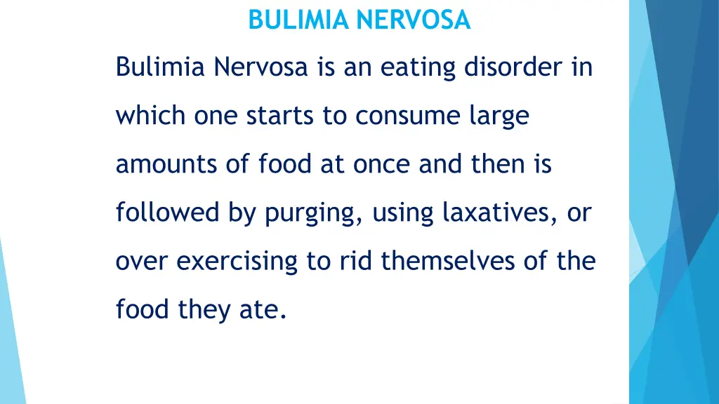 bulimia nervosa