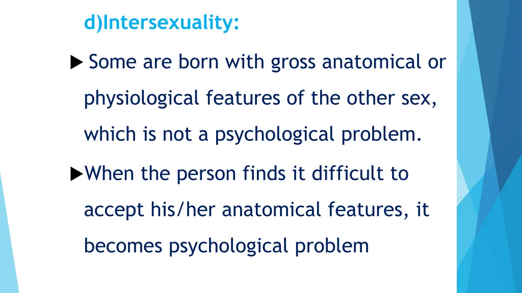 d intersexuality