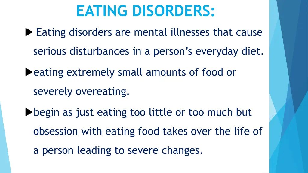 eating disorders