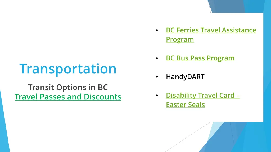 bc ferries travel assistance program