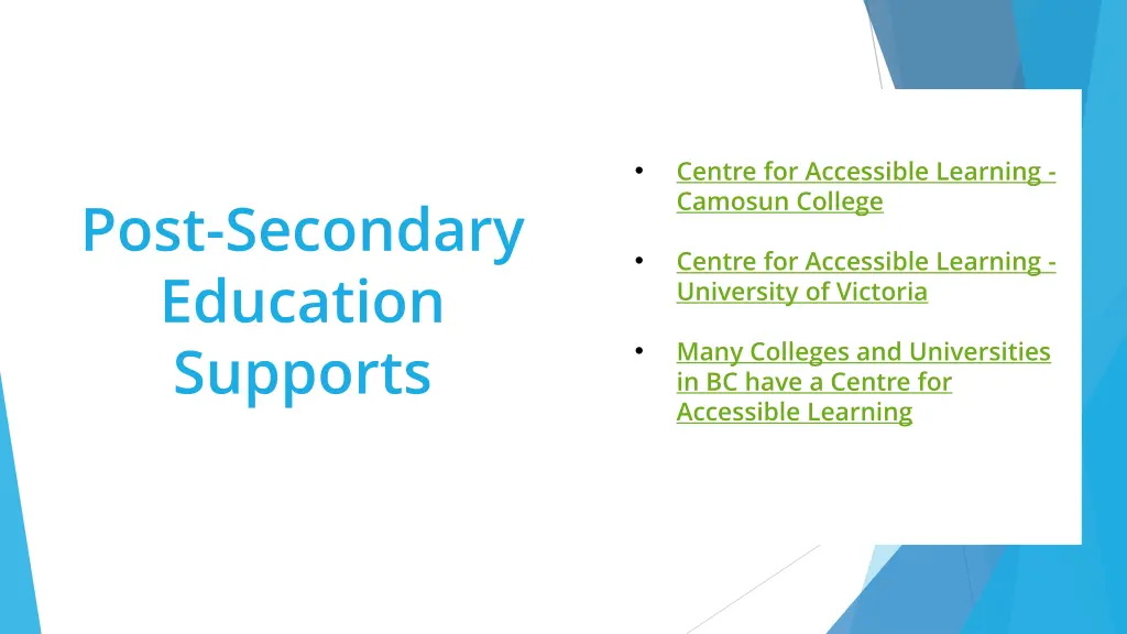 centre for accessible learning camosun college