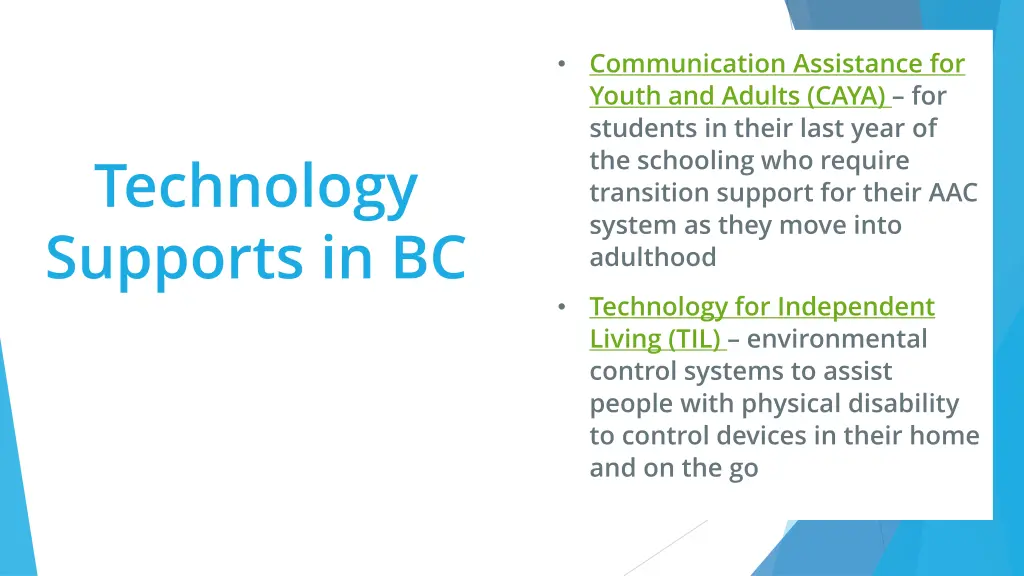 communication assistance for youth and adults