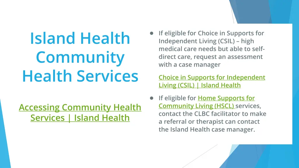 island health community health services 1
