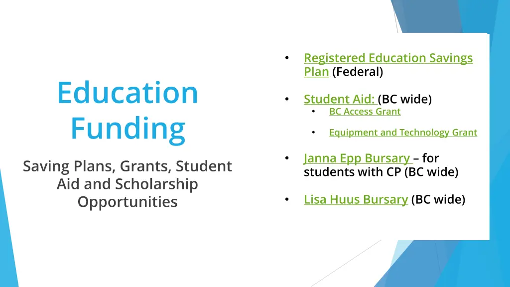 registered education savings plan
