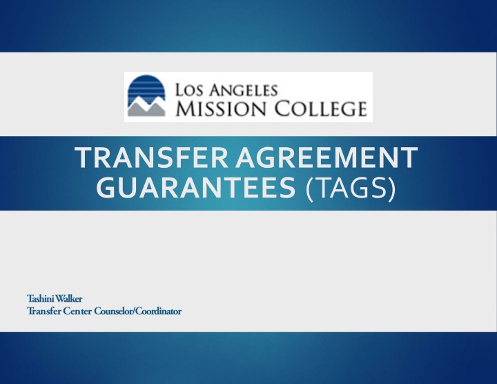 transferagreement guarantees tags