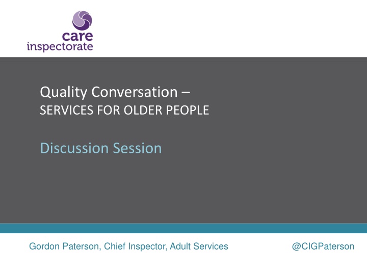 quality conversation services for older people