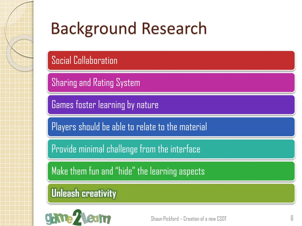 background research 1