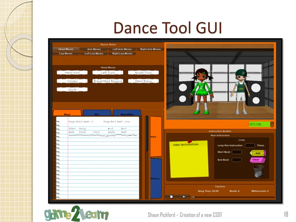 dance tool gui