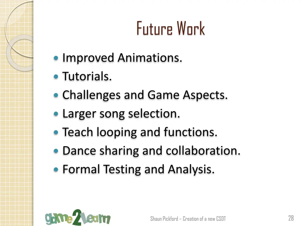 future work