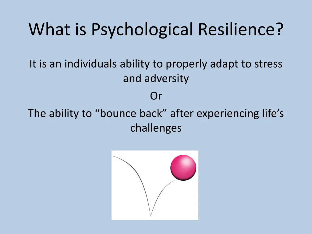 what is psychological resilience