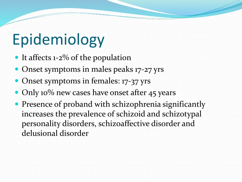 epidemiology
