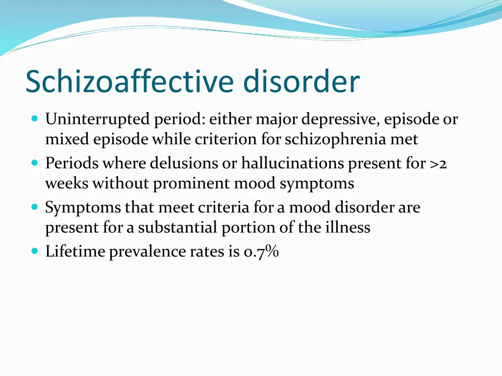 schizoaffective disorder
